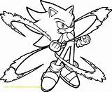 Sonic Coloring Hedgehog Pages Super Printable Attack Ready sketch template