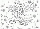 Christmas Pere Natale Colorare Coloriage Cadeaux Apporte Minnie Duck Personaggi Stylise sketch template