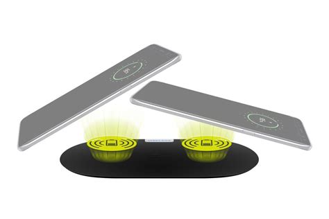 dual wireless charging pad charges    qi smartphones