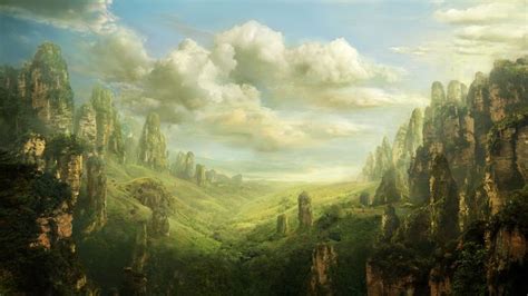 computer wallpaper  landscape fantasy landscape