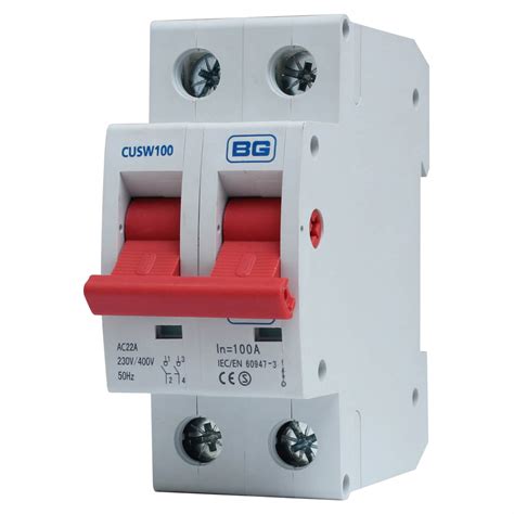 bg  double pole main switch disconnector electricaldirect