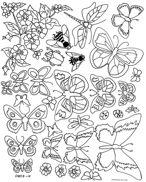 veelvlindertjes embroidery patterns embroidery coloring books