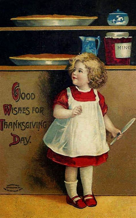 Bumble Button Thanksgiving Free Clip Art From Antique Postcards