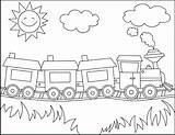 Coloring Train Pages Passenger Getdrawings Getcolorings sketch template