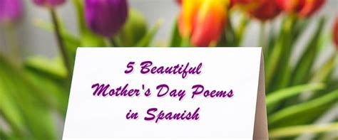 beautiful mothers day poems  spanish
