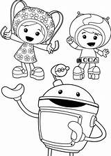 Umizoomi Coloring Team Size Color sketch template