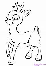 Reindeer Rudolph Drawing Christmas Template Draw Coloring Red Nosed Pages Printable Toys Misfit Island Raindeer Step Kids Sheets Stuff Templates sketch template