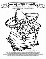 Coloring Pages Mexican Mexico Hispanic Mayo Fiesta Sombrero Kids Month Culture Color Heritage Cinco Printable Worksheet Spanish Para Book Dulemba sketch template