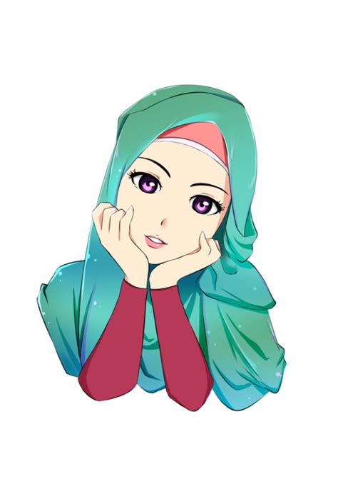 hijab cartoon vector  vectorifiedcom collection  hijab cartoon