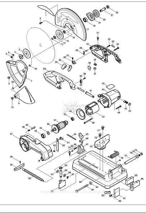 makita mt parts diagram  assembly