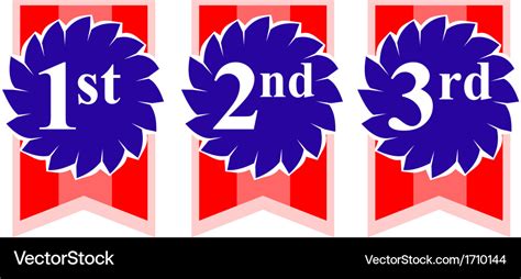 st   rosette awards royalty  vector image