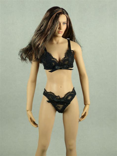 Hot Plus 1 6 Scale Female Intimate Black Lace Bra And Panty Set