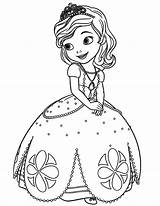 Sofia Coloring Pages First Princess Printable Disney Beautiful Print Sheets Color Drawing Cartoon Colouring Kids Halloween Colors Getdrawings Kitty Hello sketch template