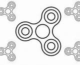 Coloring Pages Spinners Fidgets Simple Fidget Spinner Printable Color Print Template Info sketch template
