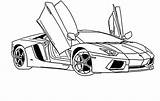 Lamborghini Coloring Huracan sketch template
