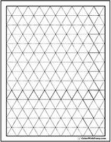 Coloring Geometric Blank Pages Shape Triangles Pattern Triangle Patterns Diamond Stripes Diamonds Colorwithfuzzy sketch template