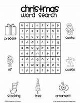 Word Christmas Search Kids Words Fun Activities Kindergarten English Math Freebie Searches Winter Simple Print Teaching Choose Board sketch template