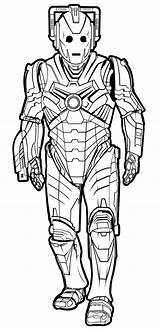 Cyberman Cybermen Who Doctor Drawing Bw Drawings Deviantart Favourites Add sketch template