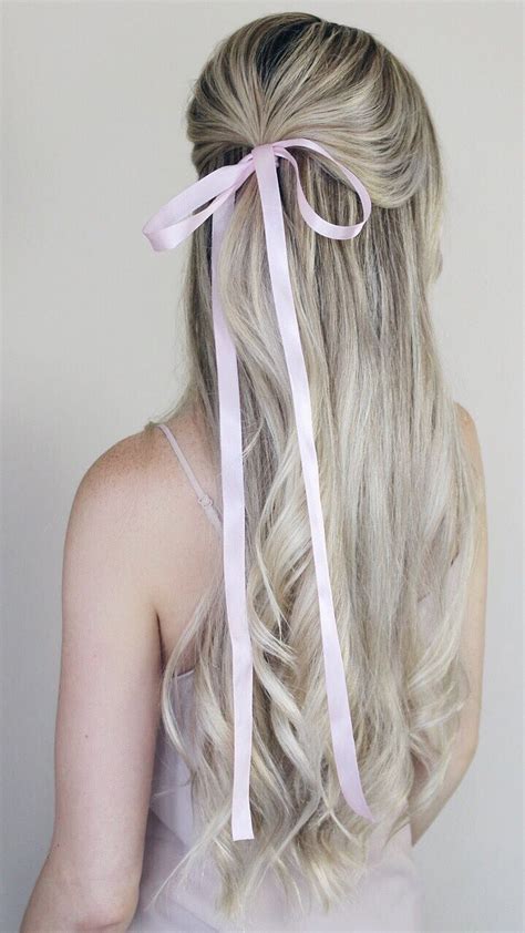Simple Half Up Hairstyle With Bow Alex Gaboury Bow Hairstyle Half