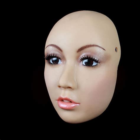 silicone female mask with makeup realistic crossdresser mask for