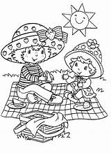 Picnic Coloring Baby Mother Color Netart sketch template