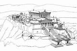 Acropolis sketch template