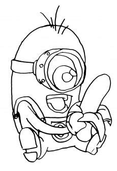 minions coloring pages banana bestappsforkidscom