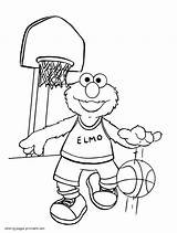 Coloring Pages Elmo Sesame Street Print Printable Look Other sketch template