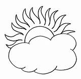 Coloring Pages Clouds Cloud Printable Clipart sketch template