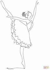 Ballerina Ballett Ausmalen Ballerine Bailarina Balla Facile Balet Arabesque Ausmalbild Ginnastica Bailarinas Ausdrucken Danseuse Tuta Supercoloring Chicas Fantastiche Piange Ritratti sketch template