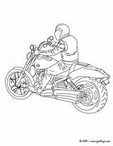 Motoqueiro Motorista Ausmalen Fahrer Hellokids Motorrad Motocicletas sketch template