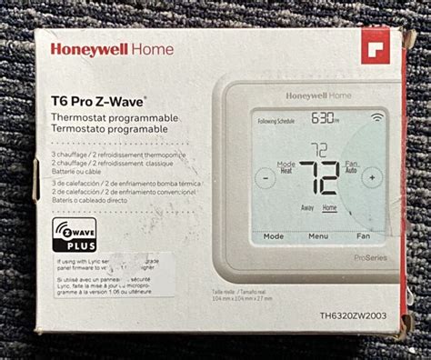 honeywell  pro  wave programmable thermostat white thzw ebay