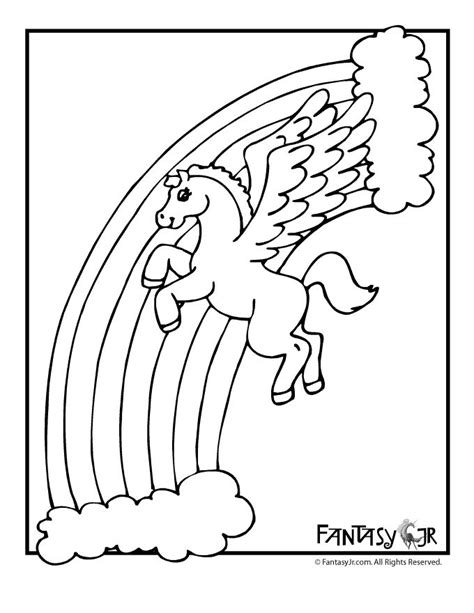 great inspiration   unicorn rainbow coloring pages