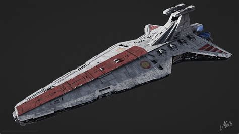 venator class star destroyer   model rigged cgtrader