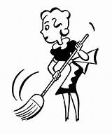 Clip Maid Clipart Cleaning sketch template