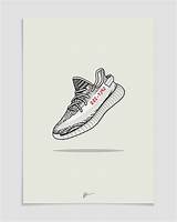 Yeezy Drawing Zebra Wallpaper Blue Paintingvalley Shoes V2 Drawings Bigcartel sketch template