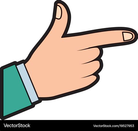 hand indicating  showing direction  pointing vector image