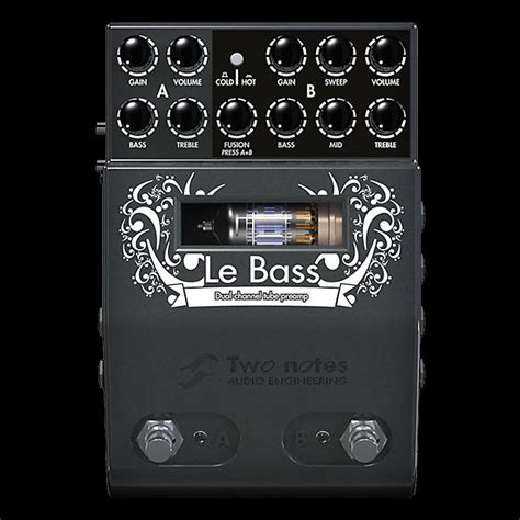 notes le bass  channel tube bass preamp alto  reverb