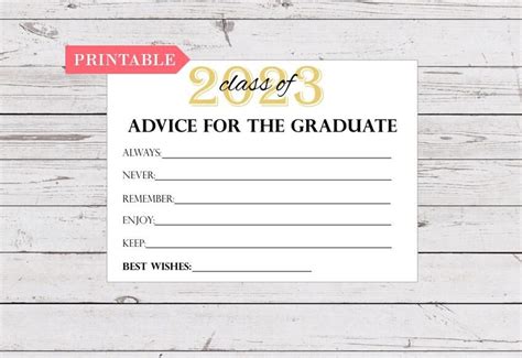 advice   graduate printable graduation advice cards