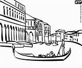 Coloring Venice Para Colorir Printable Europa Pontos Desenhos Pages Europe Gondola Canals Drawing Monumentos Imprimir 12kb 250px Na Visit sketch template