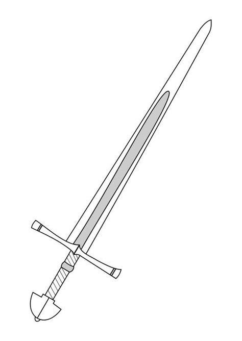 dibujo  colorear espada dibujos  imprimir gratis img