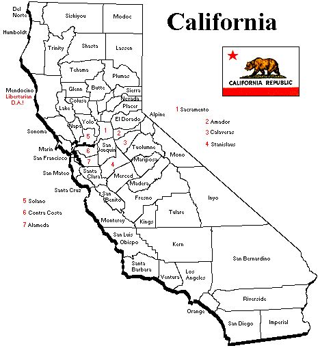 counties  california