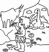Coloring Pages Kids Cave Painter Plateau Getcolorings Color Book Print Printable sketch template