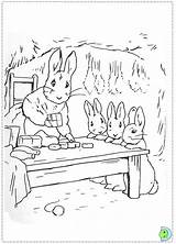 Rabbit Peter Coloring Pages Dinokids Print Close sketch template