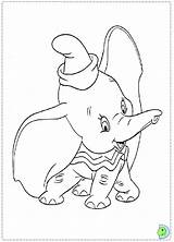 Dinokids Coloring Dumbo Coloringdisney Close sketch template