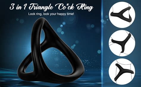 triangle cock ring silicone penis ring sex toys for men stretchy