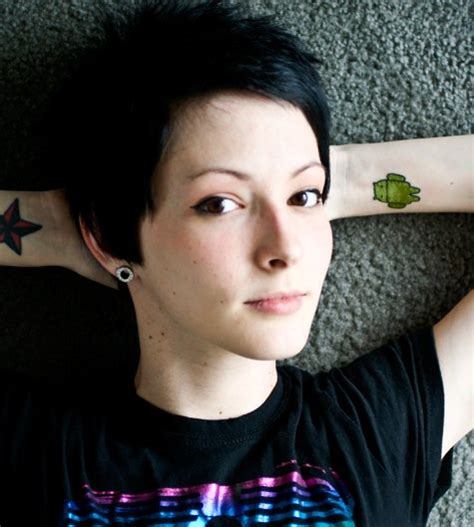 girl gets android tattoo boing boing