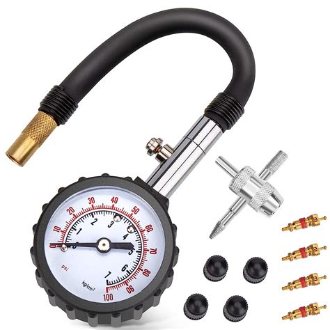 amazoncom psi tire pressure gauge air pressure gauge heavy duty accurate air pressure