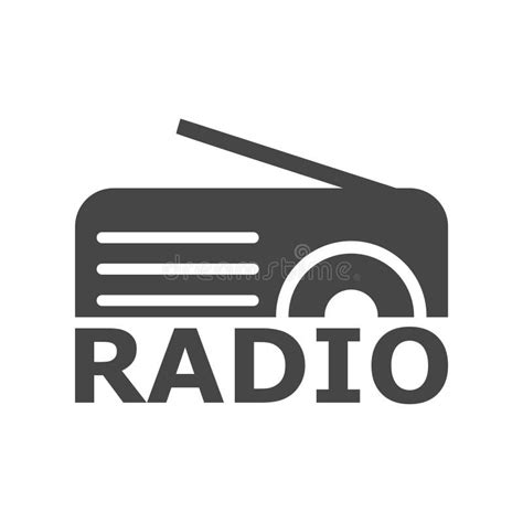 radio logo radio icon simple vector stock vector illustration