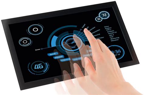 ein touch monitor und seine verschiedenen funktionalitaeten